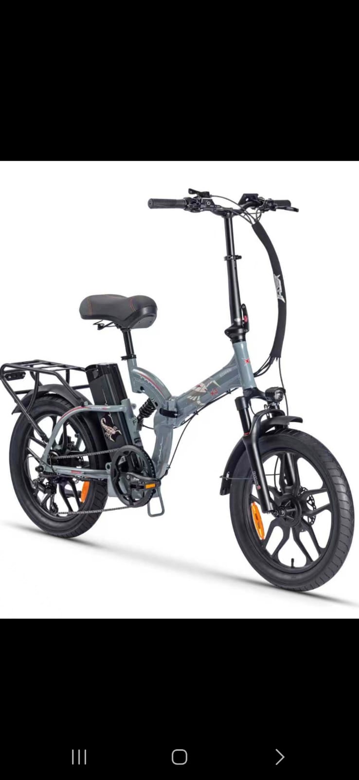 אופניים חשמליים מיני פאט של חברת jager מיתוג scorpion